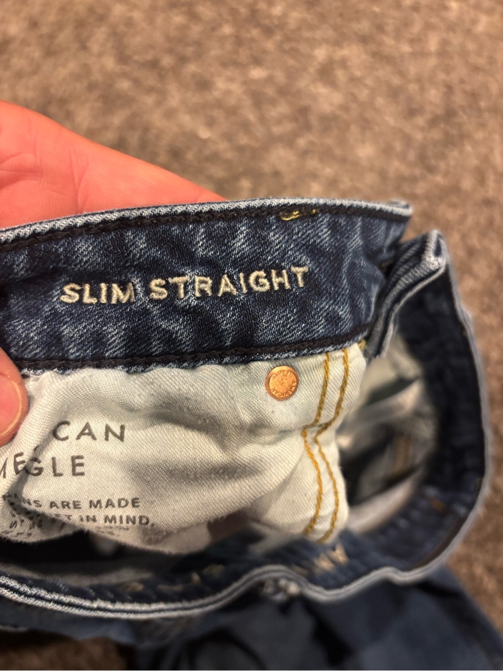 Men’s American Eagle Outfitters Slim Straight Jeans - Picture 4 of 6